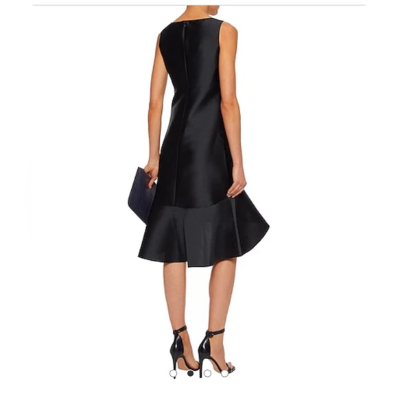 Black Asymmetrical Neckline Sheath Dress iris & ink - Picture 3 of 8